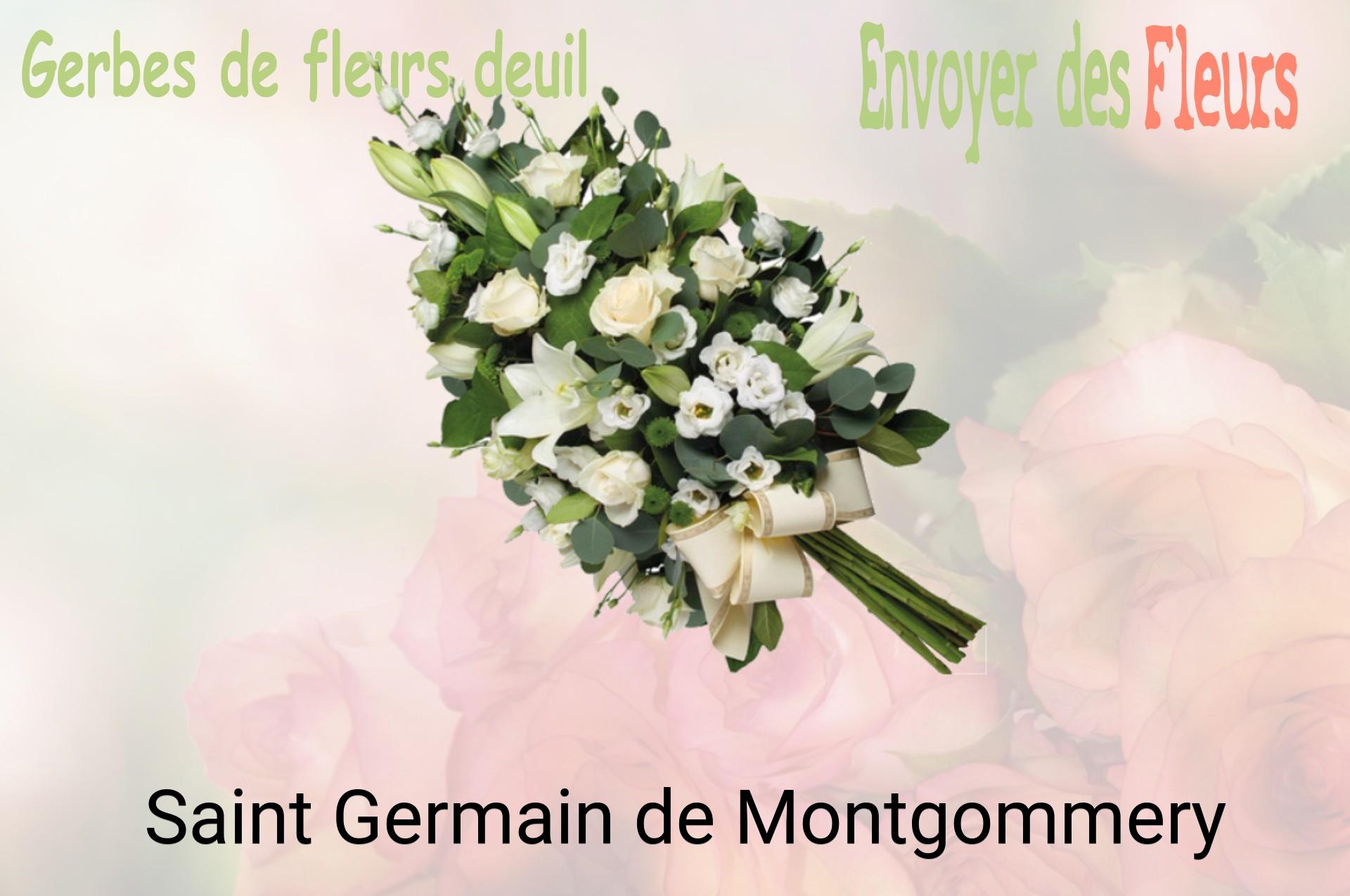 Gerbe de fleurs de deuil livrée à Saint-Germain-de-Montgommery